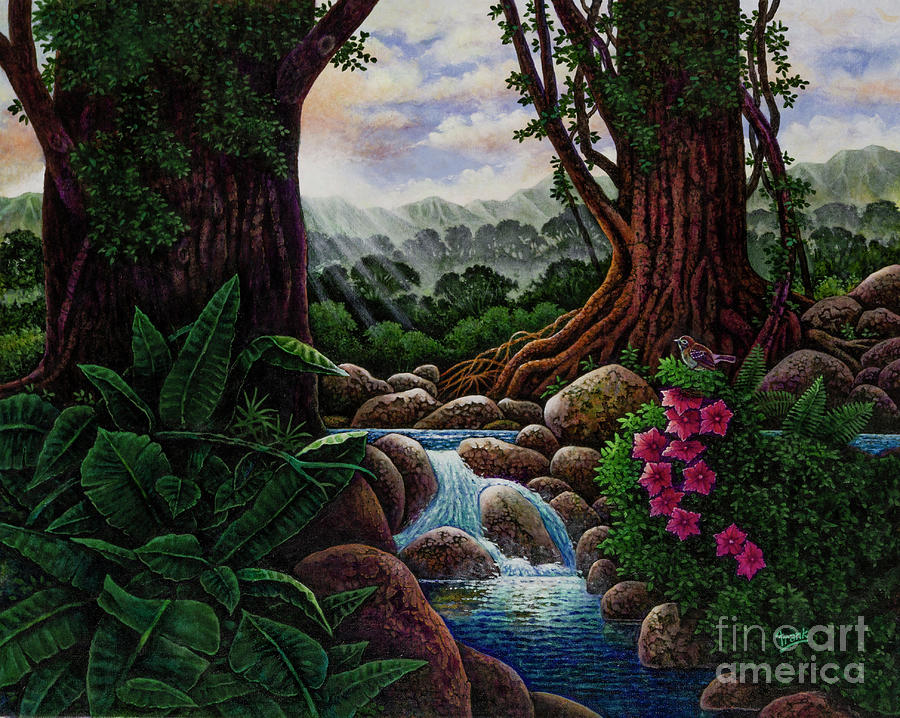 Mountain Brook Painting by Michael Frank