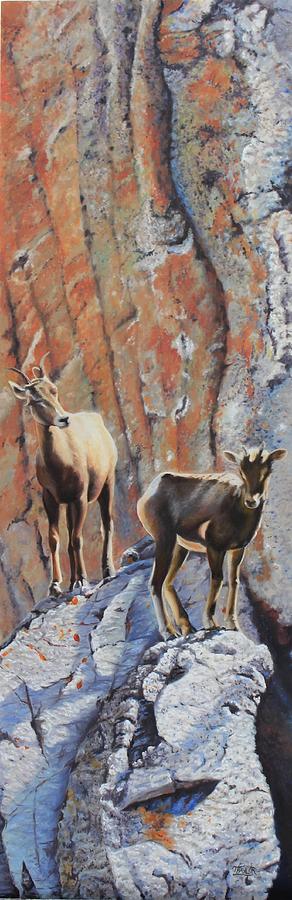 Mountain Painting - Mountain Climbers by Tammy Taylor