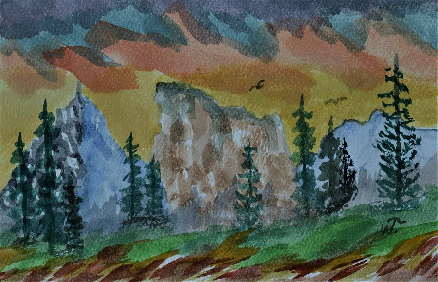 Mountain Color Painting by Warren Thompson
