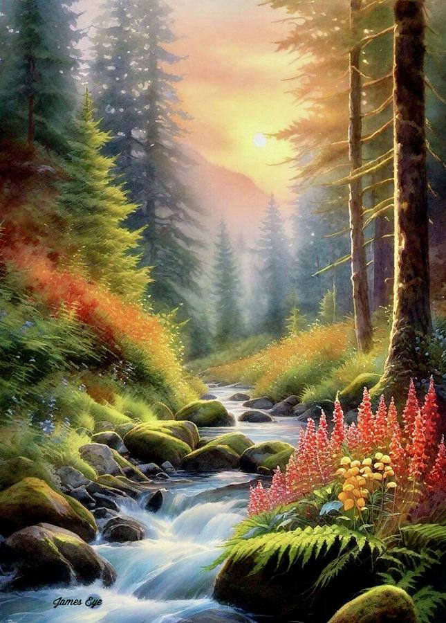 Mountain Creek Digital Art by James Eye - Fine Art America