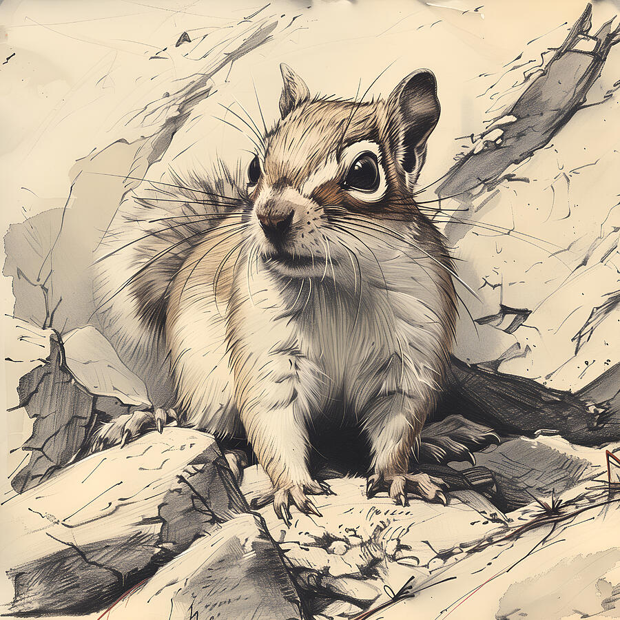 Wildlife Digital Art - Mountain Explorer by Toscanaccio Art
