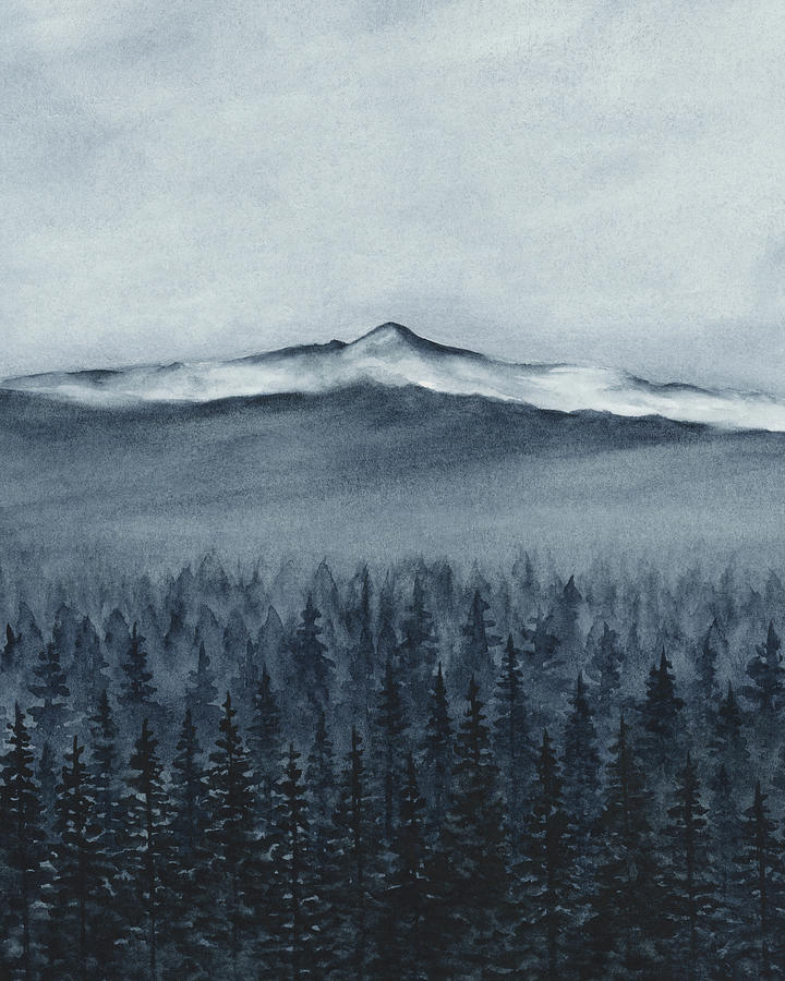 Mountain from Tumalo I Painting by Rachel Elise