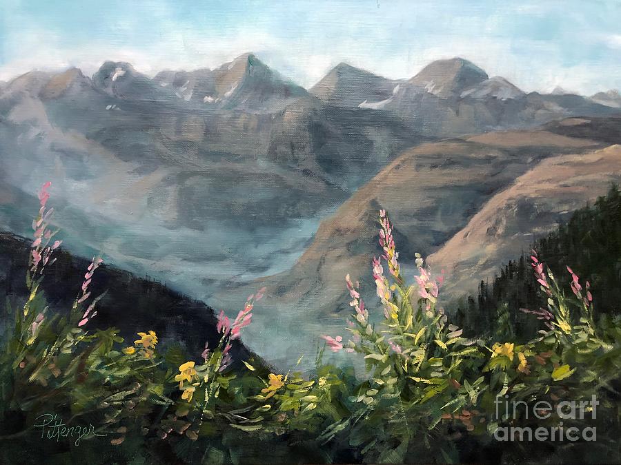 Mountain High, Going To The Sun, Glacier National Park Viewpoint Painting