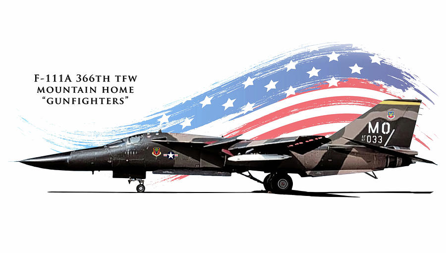 F-111 Digital Art - Mountain Home Gunfighters 67033 by Peter Chilelli