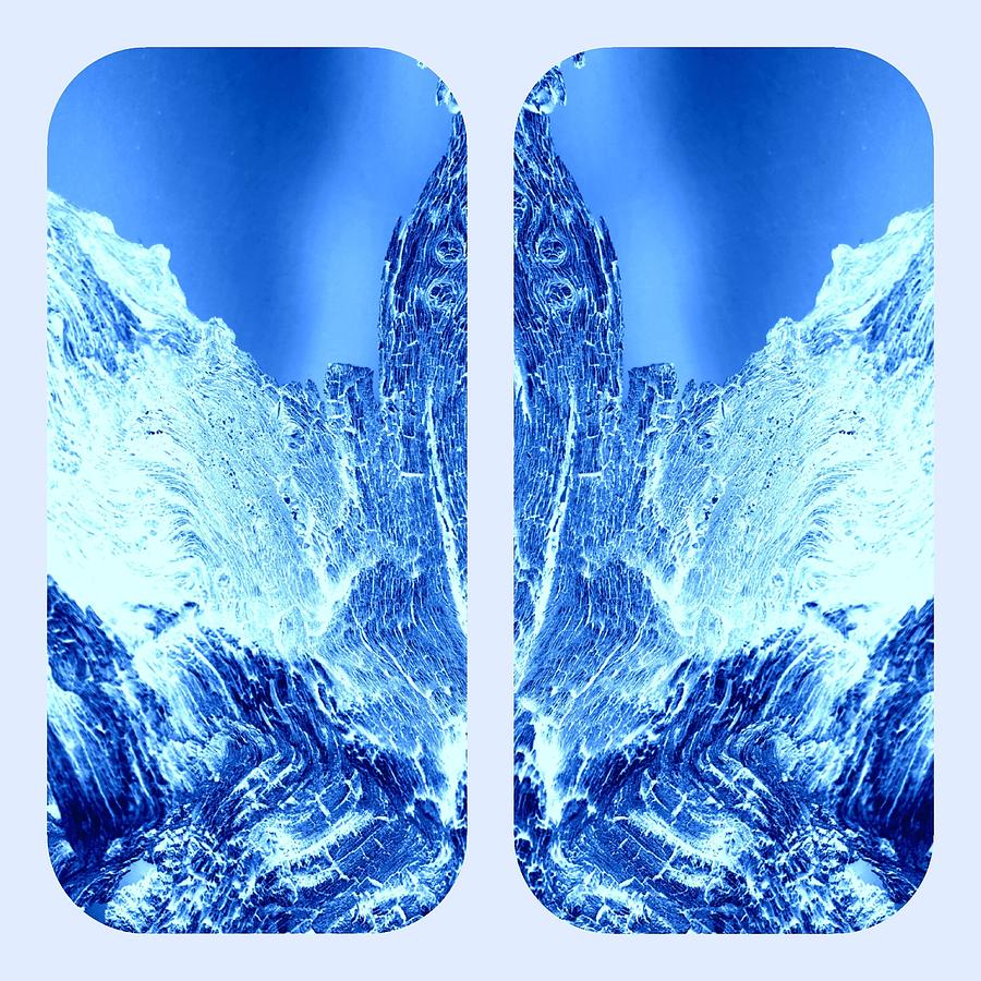 Mountain Ice Collage Digital Art by Loraine Yaffe