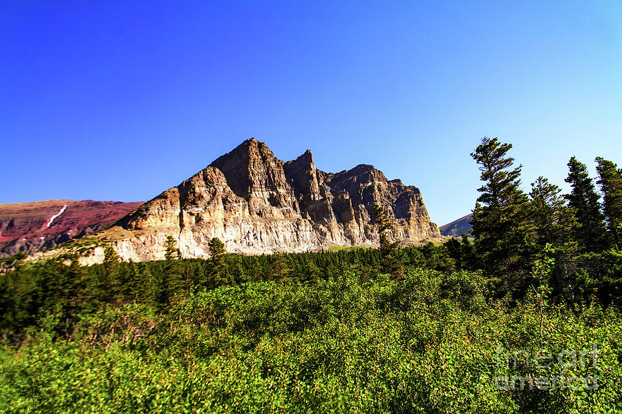 Mountain In Glacier National Park Photograph