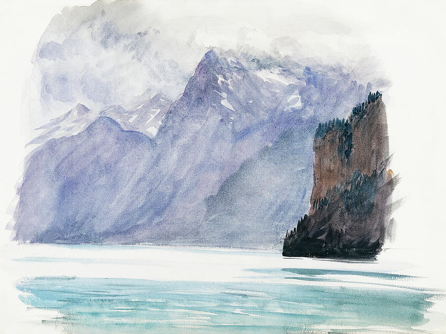 John Singer Sargent Painting - Mountain Lake from Switzerland by John Singer Sargent