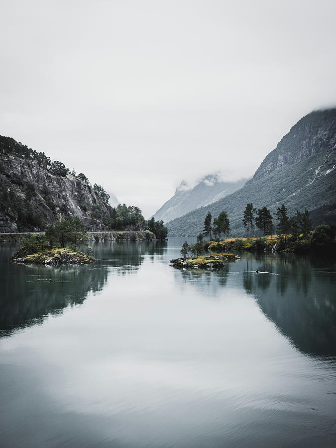 Nature Photograph - Mountain Lake Morning by Nicklas Gustafsson
