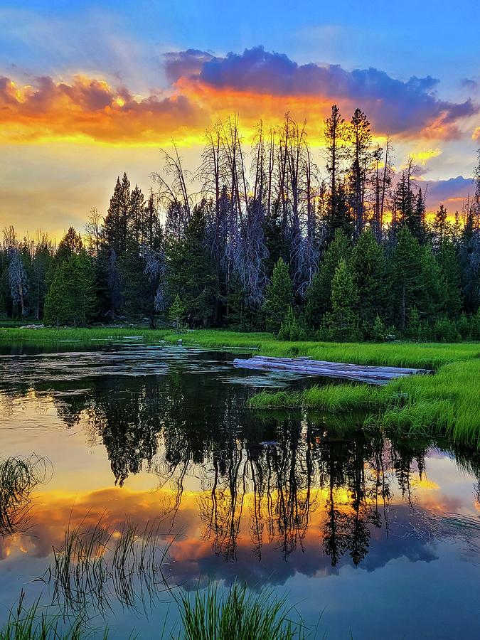 Mountain Lake Sunset Photograph by Stephanie Wilson - Fine Art America