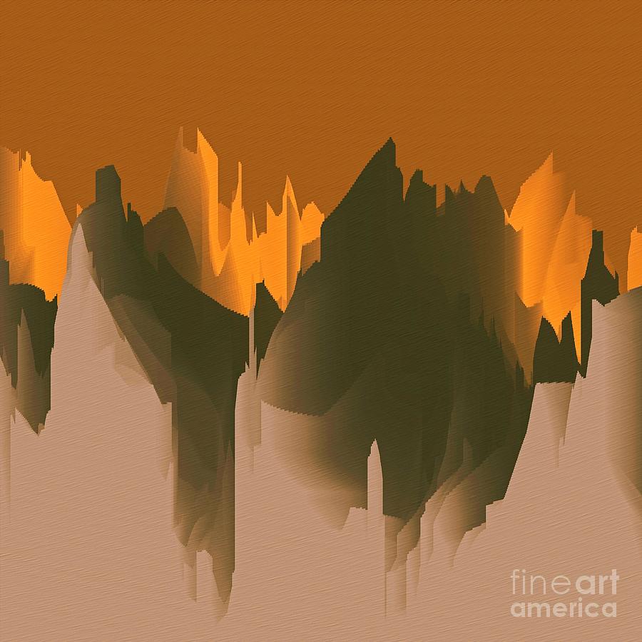 Mountain Landscape Abstract - 2 Digital Art by Philip Preston