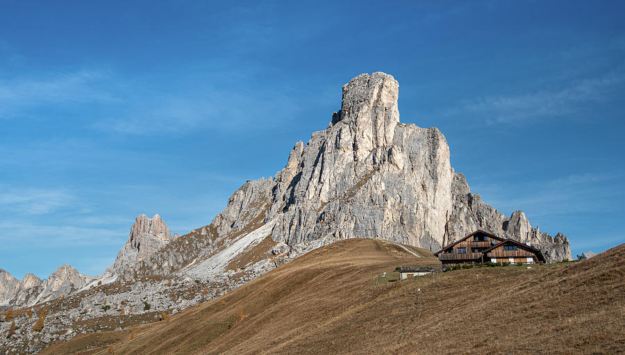 Mountain landscape dolomite Passo Di Giau the alps Italy Photograph by Michalakis Ppalis