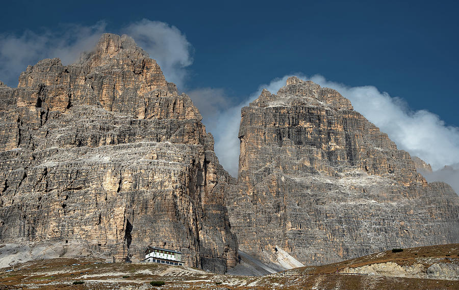 Mountain landscape of the picturesque Dolomites at Tre Cime area Photograph by Michalakis Ppalis
