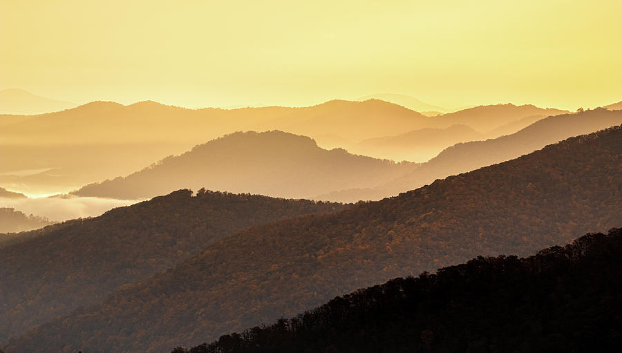 Mountain Layers And Early Morning Light Photograph by Jordan Hill