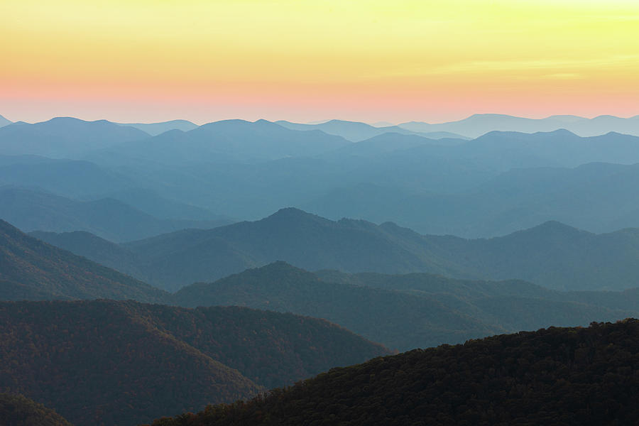 Mountain Layers At Cowee Overlook Photograph by Jordan Hill