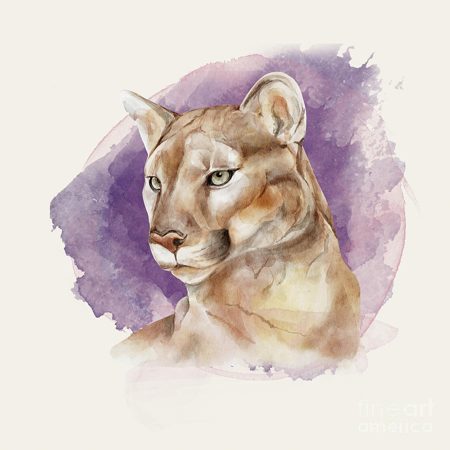 Mountain Lion Painting by Garden Of Delights