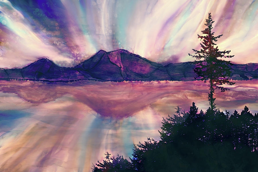 Mountain Magic in Beautiful British Columbia Mixed Media by Peggy Collins