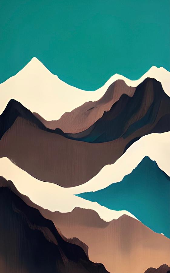 Mountain Majesty No2 Painting by Bonnie Bruno
