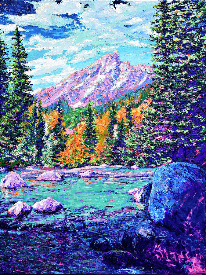 Mountain Meditation Painting by Darien Bogart