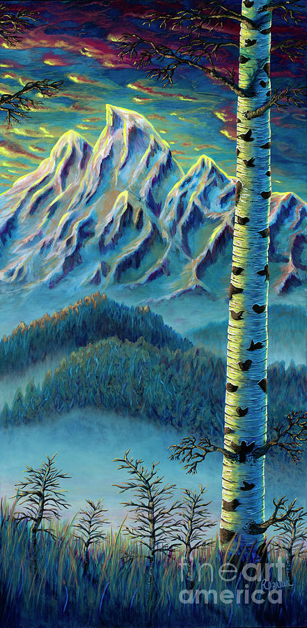 Mountain Memories L Painting by Rebecca Parker