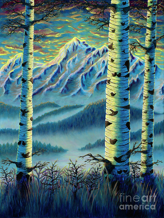 Mountain Memories M Painting by Rebecca Parker