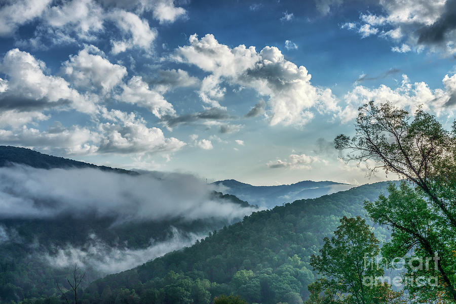 Mountain Mist And Cloud Cover Photograph