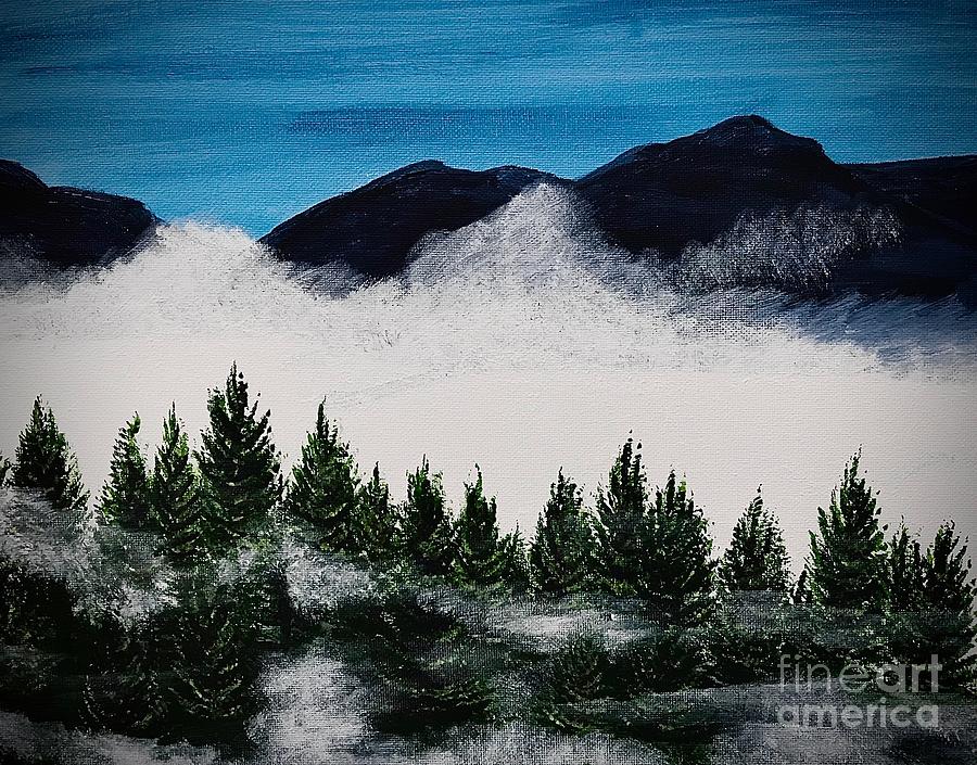 Mountain Mist Painting by Ann Van De Water - Fine Art America