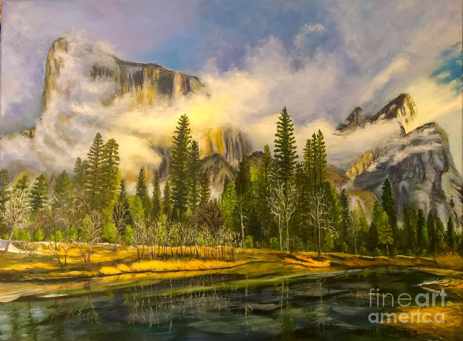 Mountain Mist Painting by Sherrell Rodgers
