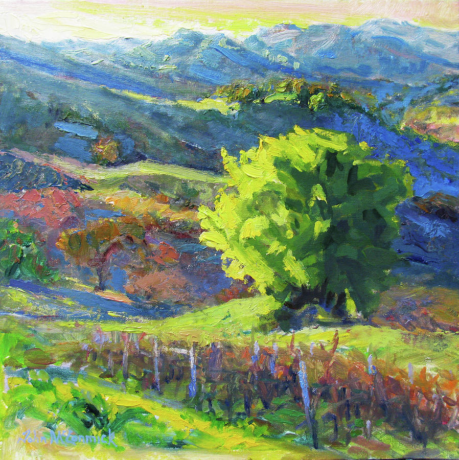 Mountain Oak Painting by John McCormick