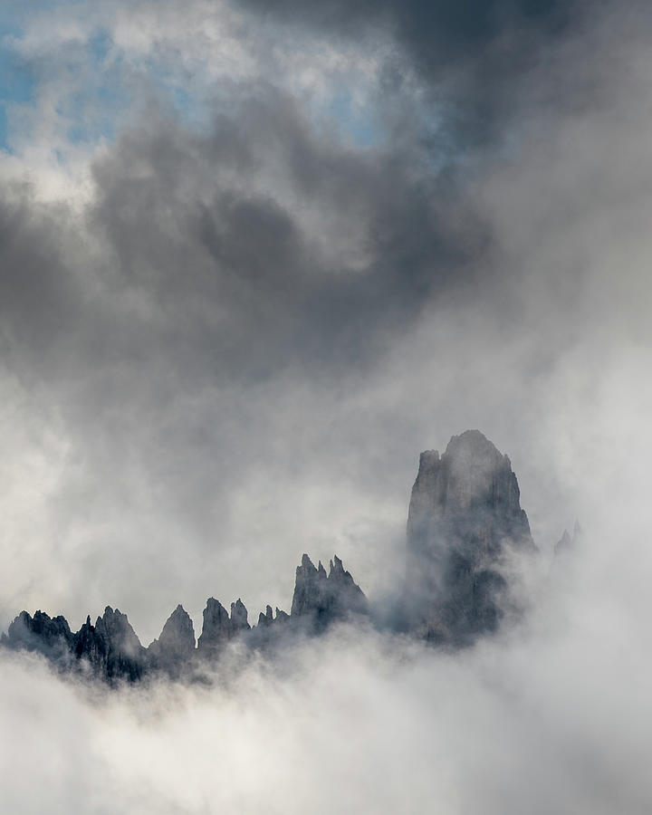 Mountain peaks between the clouds Photograph by Michalakis Ppalis