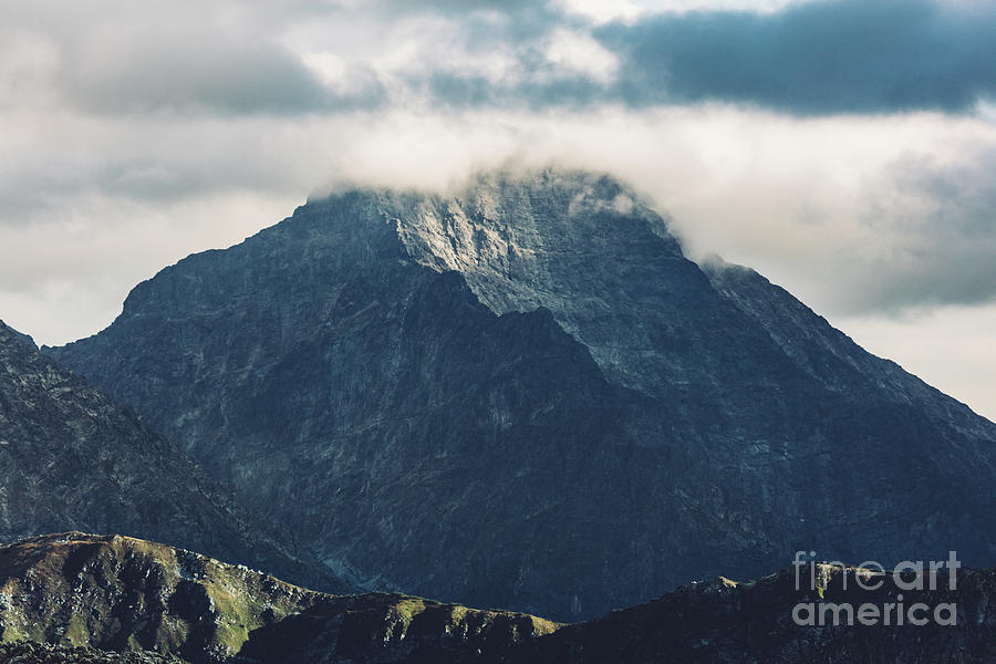 Mountain peaks in clouds. Tatra Mountains, Poland Photograph by Michal Bednarek