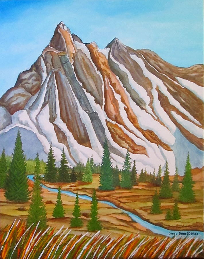 Mountain Protection Painting by Carol Sabo