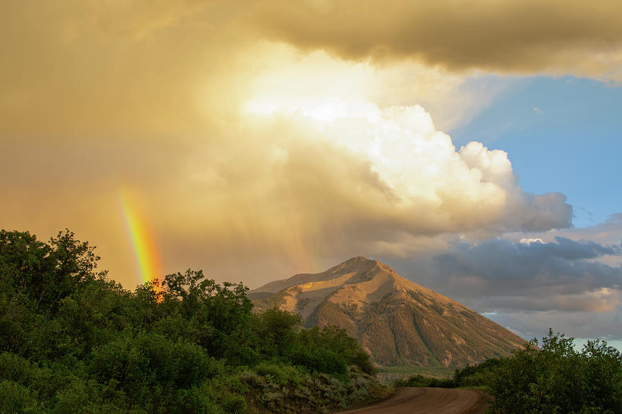 Mountain Rainbow Photograph by Don Schwartz