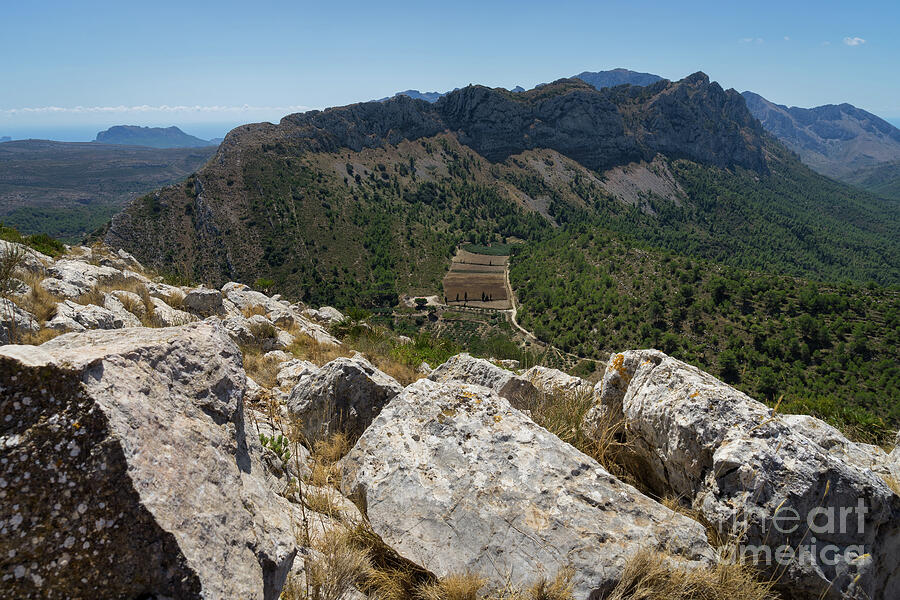Mountain range and rocks on the Mediterranean coast Photograph by Adriana Mueller Mountain range and rocks on the Mediterranean coast Photograph by Adriana Mueller