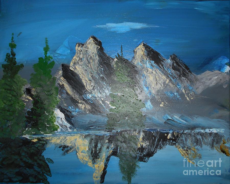 Mountain Reflection Painting # 364 Painting by Donald Northup
