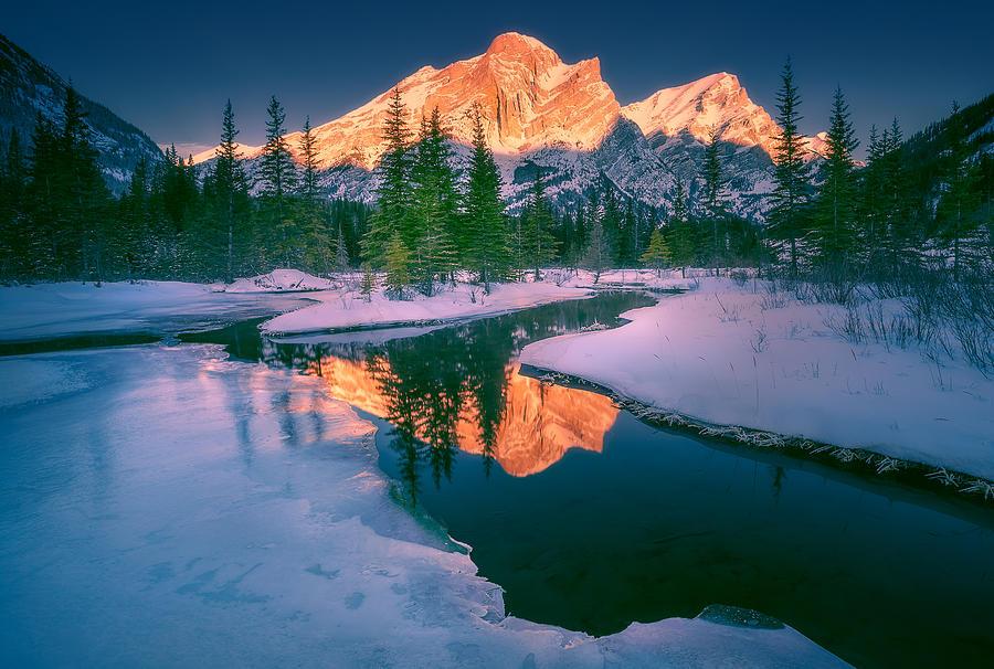Mountain Reflections #5 Photograph by Henry w Liu