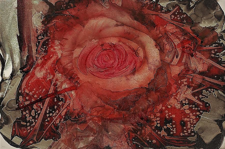 Mountain Rose Painting by Angela Marinari