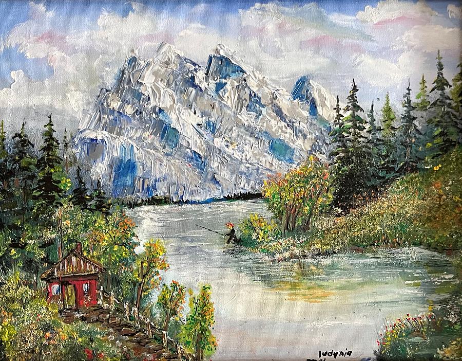 Mountain Painting by Ryszard Ludynia