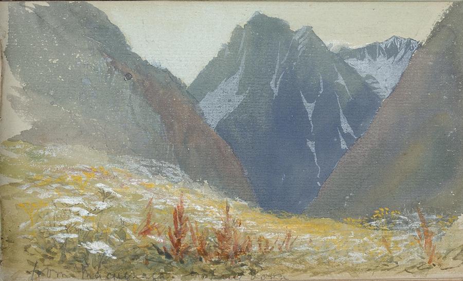 Mountain Scene Painting by Lilias Trotter
