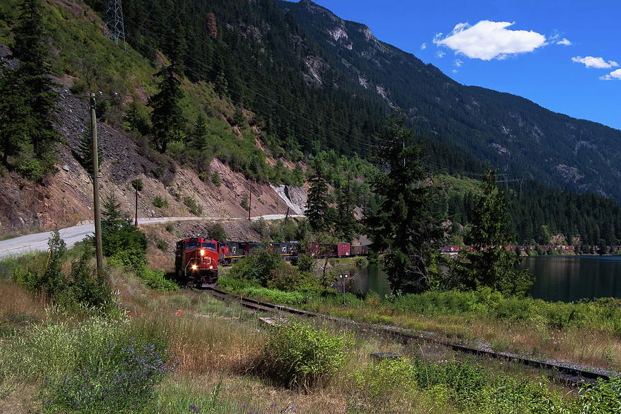 Mountain section of Canadian Pacific Railway  Photograph by Alex Lyubar