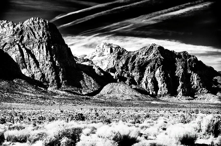 Mountain Shadows at Red Rock Canyon Photograph by John Rizzuto