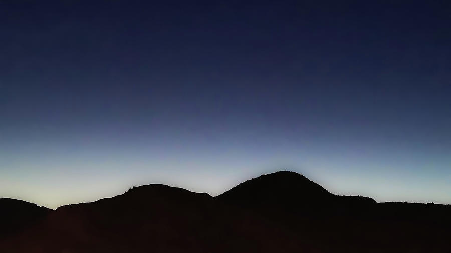 Mountain Silhouette at Dawn Photograph by Linda McRae