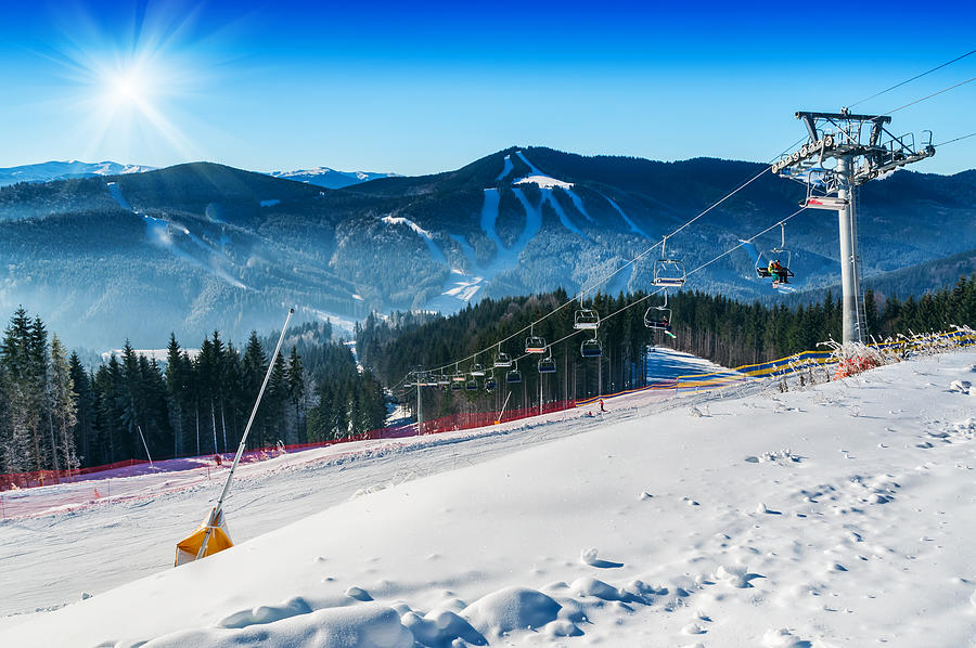 Mountain Ski Resort Photograph by Vovashevchuk
