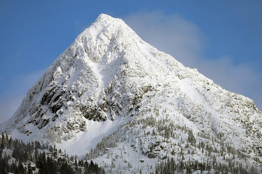 Mountain Snow Peak Sunshine Photograph by Ian McAdie