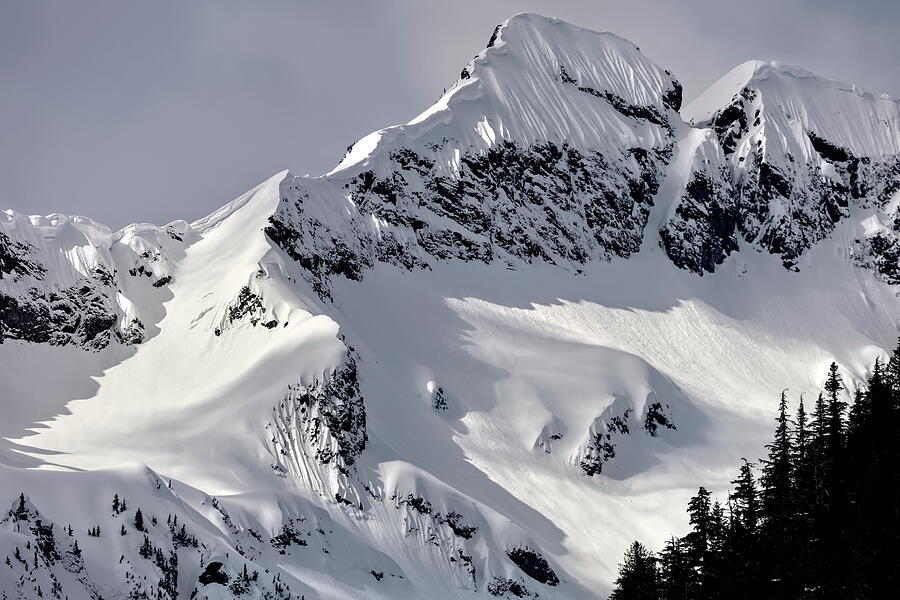Rocky Mountain Snow Peaks Photograph by Ian McAdie