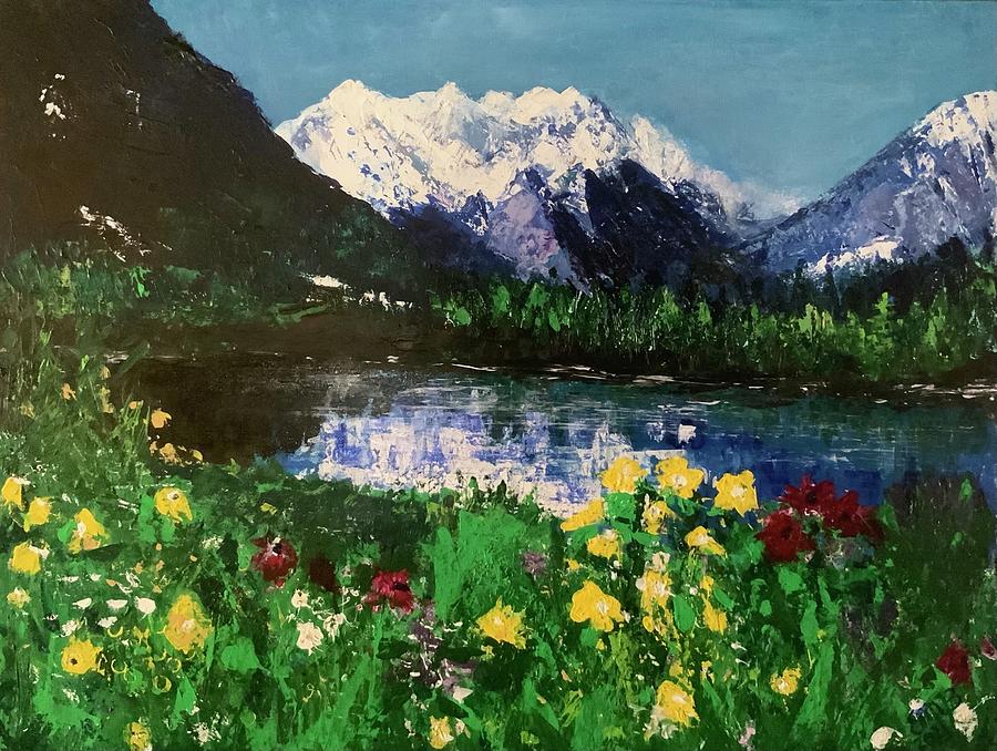 Mountain Spring Painting by Eileen Backman