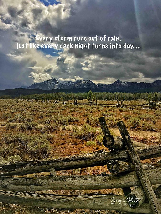 Mountain Storm Cloud Inspiration Photograph by Jerry Abbott