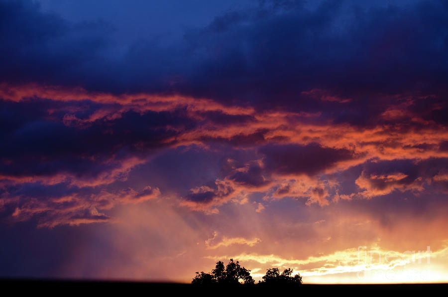 Mountain Stormy Sky Sunset in Colorado Photograph by Patricia Awapara