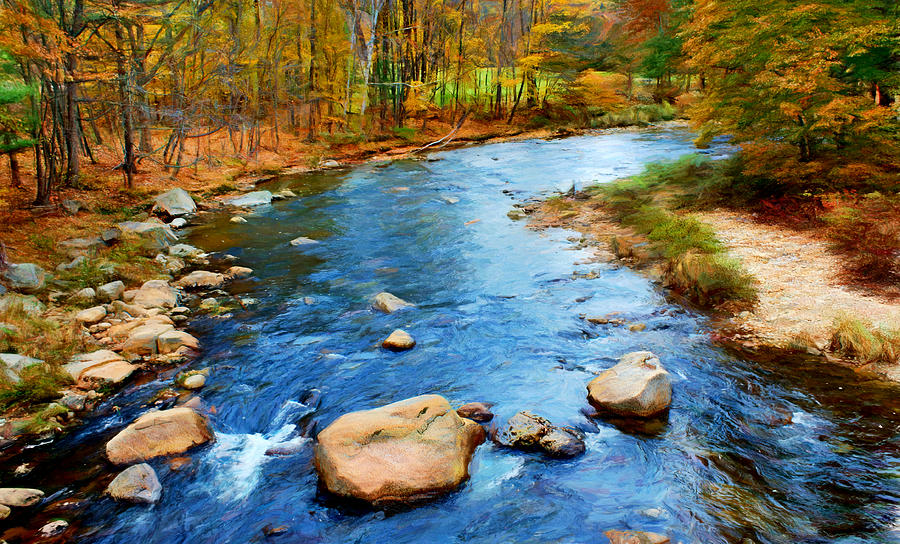 Mountain Stream - Autumn Photograph by Nikolyn McDonald