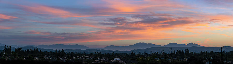 Mountain Sunrise Fullerton California Photograph by Debby Richards