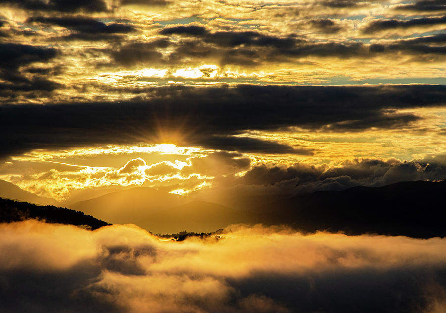 Mountain Sunrise Photograph by Karen Cox